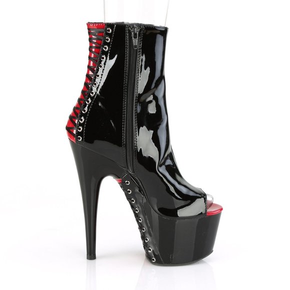 Platform Lace Up High Heel Ankle Boots - Picture 3 of 5